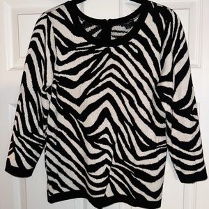 Zebra Print Ann Taylor Sweater